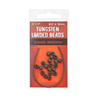ESP Tungsten Loaded Beads Camo Brown 3 ESP Tungsten Loaded Beads Camo Brown