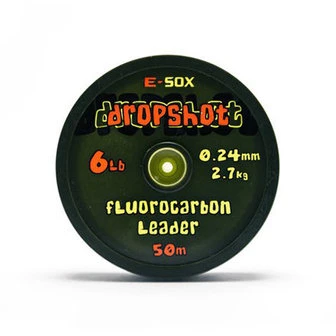 E-Sox Dropshot 10lb Fluorocarbon Leader 3 E-Sox Dropshot 10lb Fluorocarbon Leader