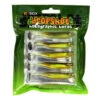 E-Sox Dropshot Lures 7,5cm Big Eye Fry Paddle Tail Bronze/Gold