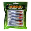 E-Sox Dropshot Lures 7,5cm Big Eye Fry Split Tail Silver/Red