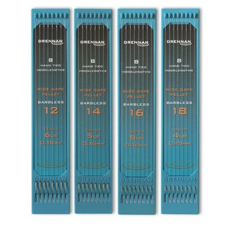 Drennan Hooks To Nylon Wide Gape Pellet 16 3 Drennan Hooks To Nylon Wide Gape Pellet 16