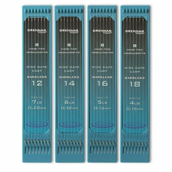 Drennan Hooks To Nylon Wide Gape Carp 14 3 Drennan Hooks To Nylon Wide Gape Carp 14