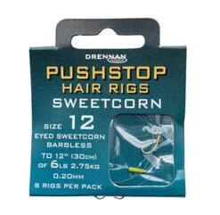 Drennan Pushstop Hair Rig Sweetcorn